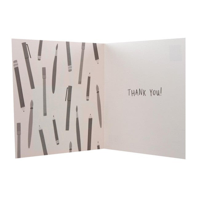 M&S thank you card with best teacher mug design 15x15cm, imported from the UK