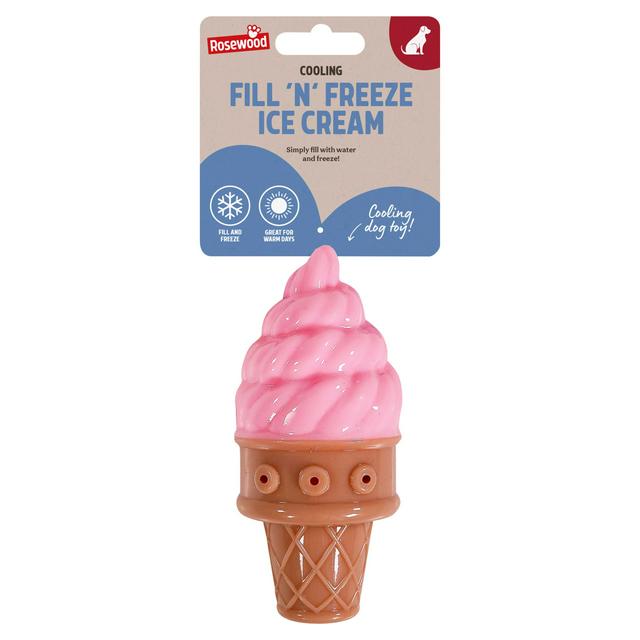 Rosewood Cooling Fill N Freeze Ice Cream Dog Toy