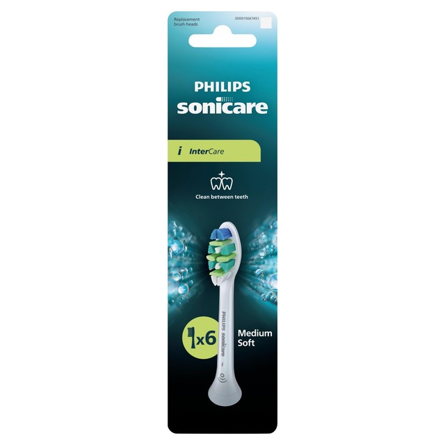 Philips Sonicare Intercare toothbrush heads x6, imported from the UK