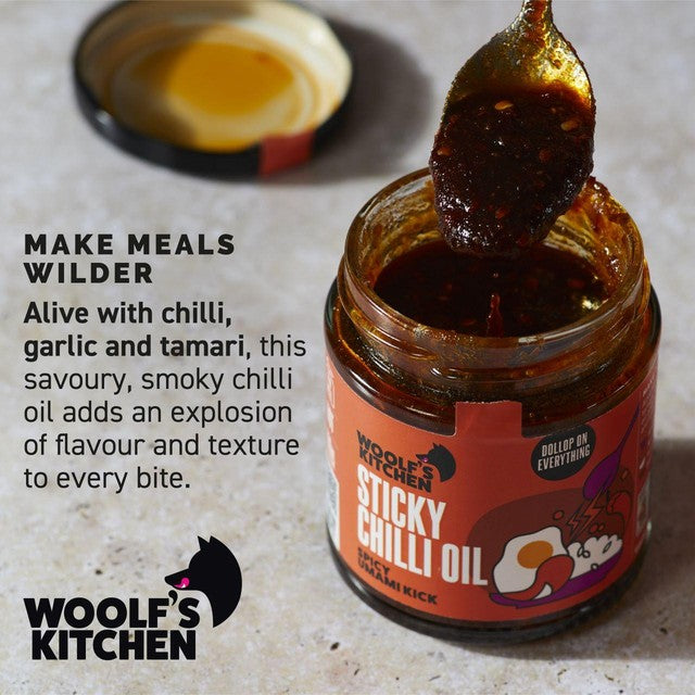 The Woolf's Kitchen Sticky Chilli Oil 190ml (British brand)