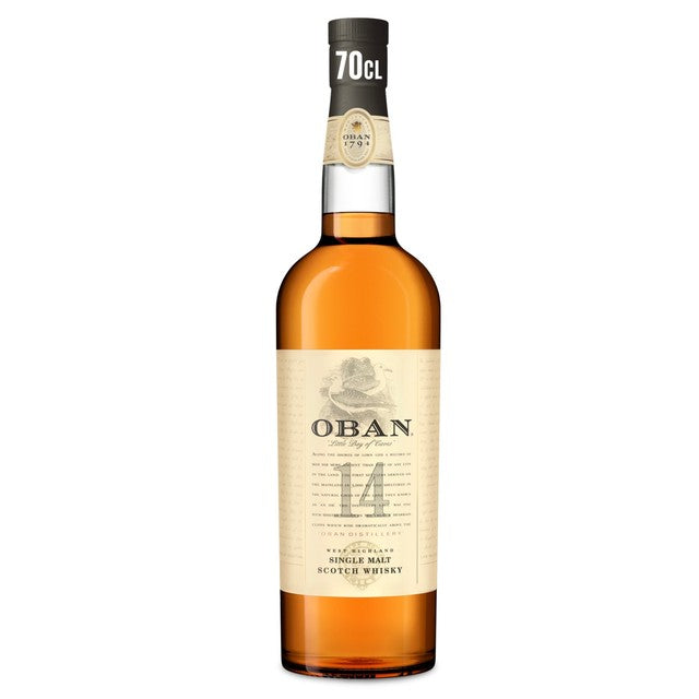 Oban 14 Year Old Single Malt Scotch Whisky, imported from the UK