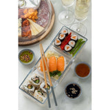 Rayware rectangular divided serving dish 31 x 12 x 9 cm, imported from the UK