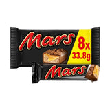 Mars caramel nougat chocolate bars 8x33.8g multipack, imported from the UK