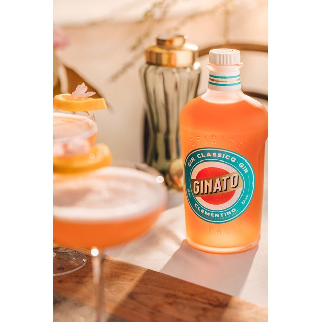 Ginato Clementine Orange Gin Bottle 70cl, UK version