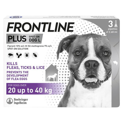 M&S Frontline Plus Flea & Tick Treatment for Large Dogs 20-40kg- Buy online at McGrocer