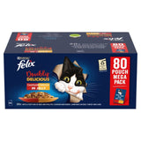 Felix Doubly Delicious wet cat food 80x85g - British product