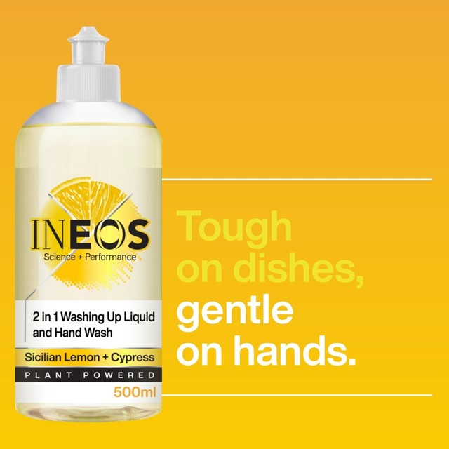 INEOS washing up liquid Sicilian Lemon and Cypress 500ml, UK version