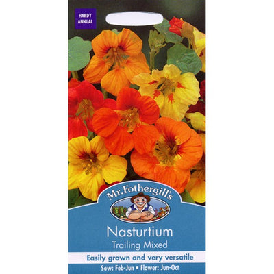 Mr Fothergill's Seeds Blomkarse hengende blandet blomsterfrø 10 frø