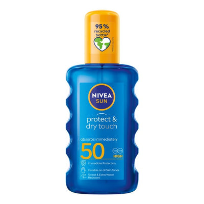 M&S Nivea SUN Protect & Dry Touch SPF 50 Sunscreen Spray 200ml- Buy online at McGrocer