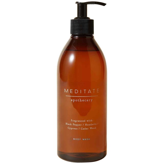 M&S Apothecary Meditate body wash, imported from the UK