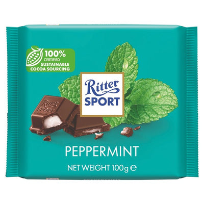 M&S Ritter Sport Peppermint Dark Chocolate Bar 100g- Buy online at McGrocer