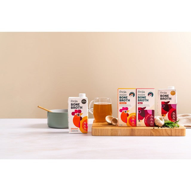 Freja Chicken Instant Bone Broth 4 x 15g sachets - British product