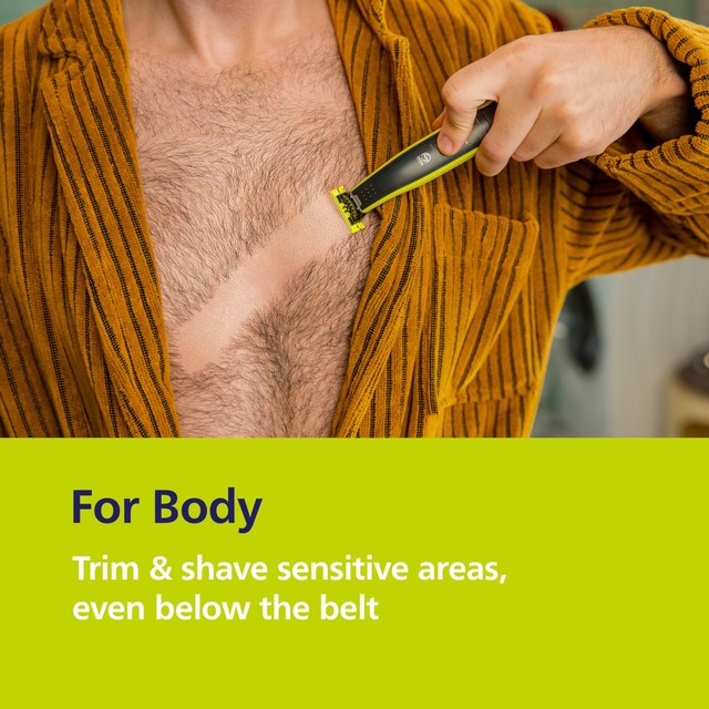 Philips OneBlade Face & Body electric shaver, imported from the UK