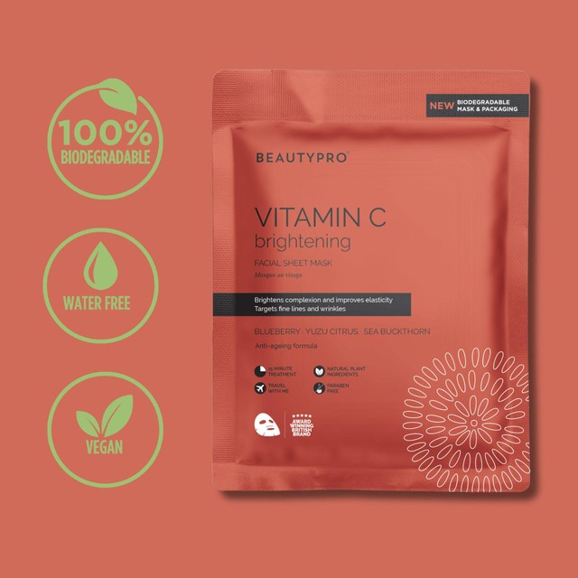 Beauty Pro Vitamin C Brightening sheet mask - British product