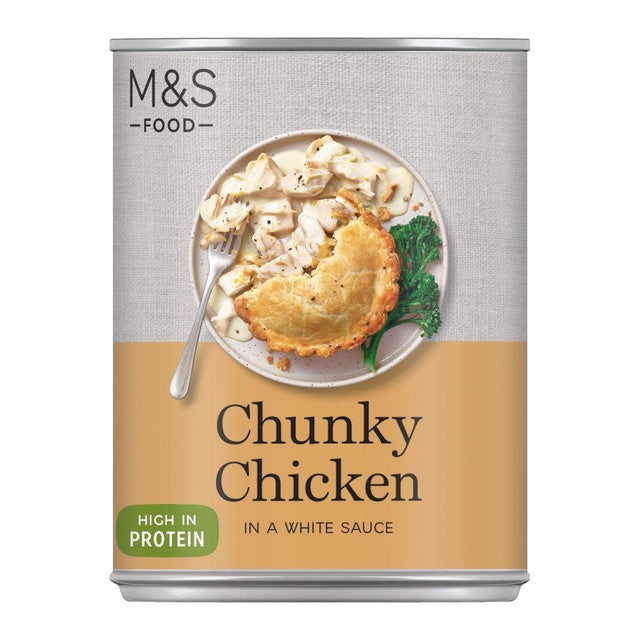 M&S Chunky Chicken in White Sauce 400g, imported from the UK