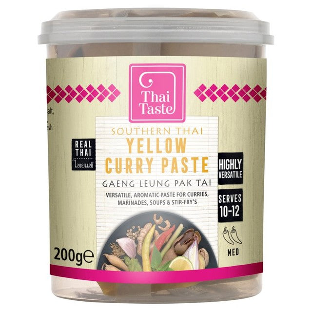 Thai Taste Southern Yellow curry paste 200g (British brand)