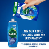 Radox Feel Awake shower gel and shampoo 450ml, imported from the UK