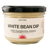Natoora White Bean Dip Margherita Onions 185g, imported from the UK