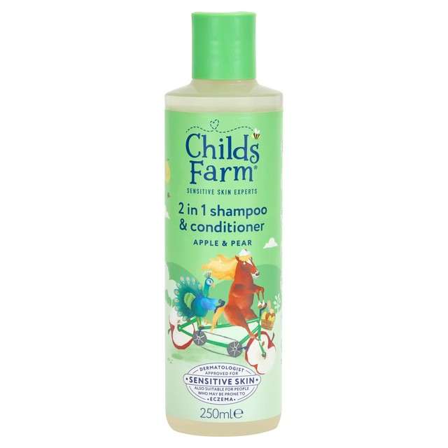 Childs Farm apple and pear 2-in-1 shampoo and conditioner 250ml - British product