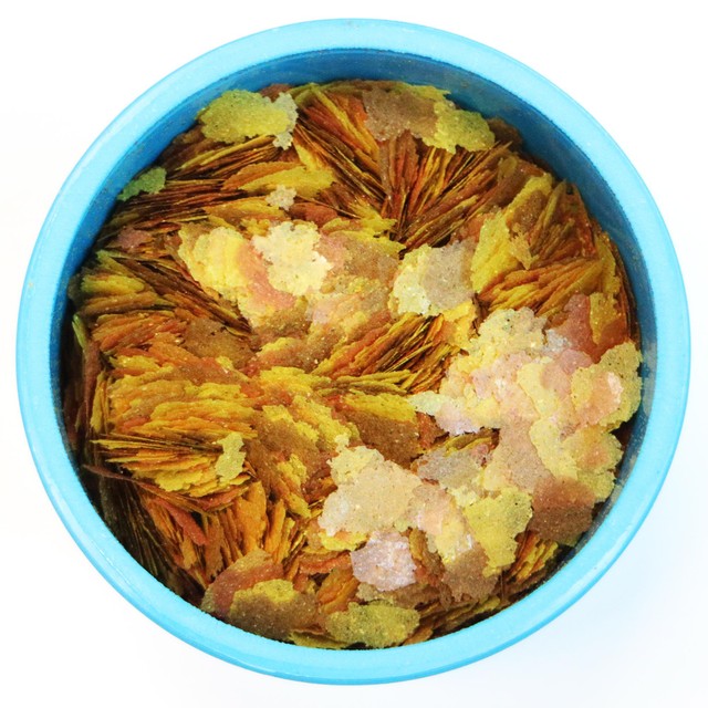 Aquarian goldfish food flakes 25g - British product