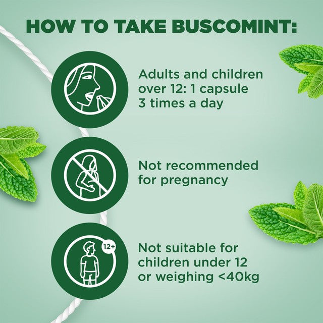 Buscopan peppermint oil IBS relief capsules 0.2ml - British product