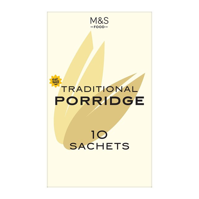 M&S Traditional Whole Oat Porridge 360g, imported from the UK