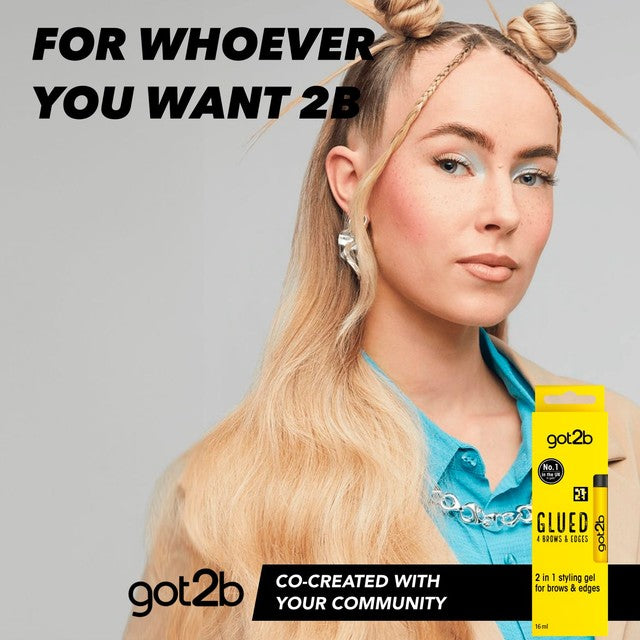 Schwarzkopf got2b Glued hair gel for brows and edges 16ml (British brand)