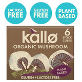 Kallo mushroom stock cubes 6 x 11g, UK version