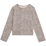 M&S kids crinkle top neutral brown 4-5 years, imported from the UK