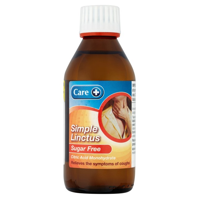 Care sugar-free oral solution for cough relief 100ml bottle - British product