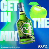 Sourz original green apple liqueur - British product