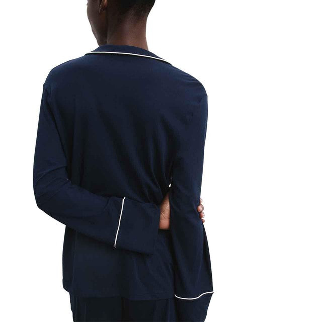 Autograph Women's Cotton Modal Revere Pyjamas Navy XL, imported from the UK