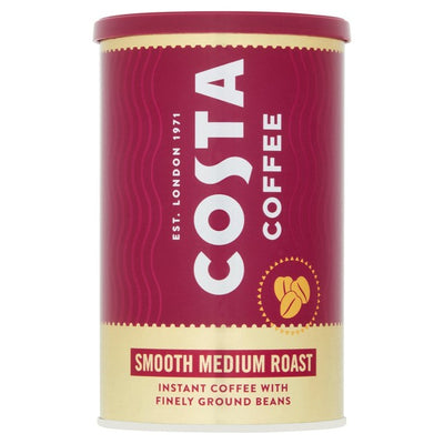 Costa Coffee Instant Kaffe Glatt Mellom Brenning