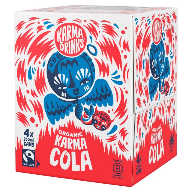 Karma Cola organic cola drink - British product