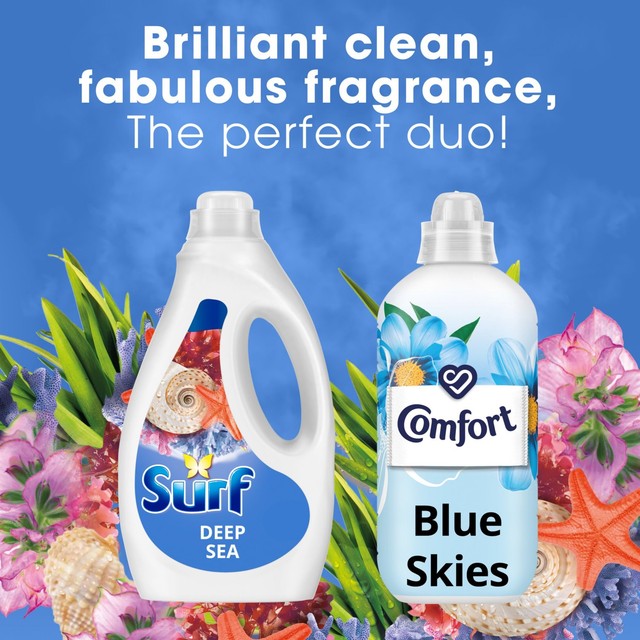 Surf Deep Sea laundry liquid detergent 1600ml (British brand)