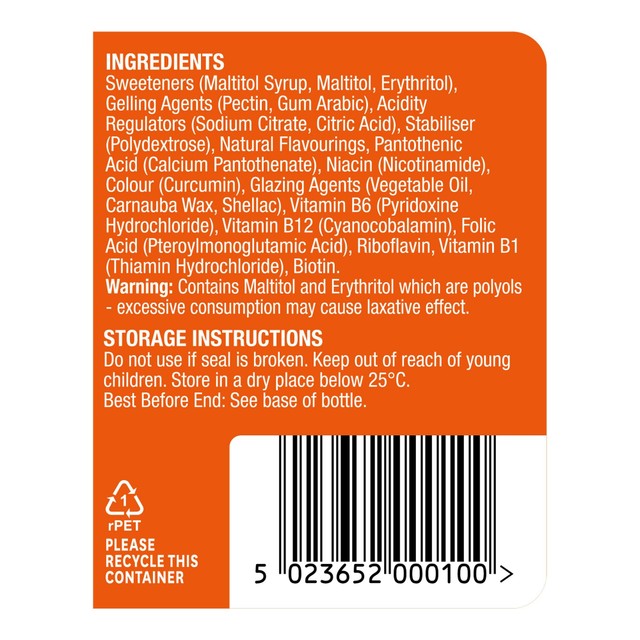Natures Aid Energy & Mind Vitamin Jelly Beans, imported from the UK