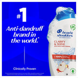 Head & Shoulders Clarify & Shine Shampoo with apple cider vinegar 400ml, UK version
