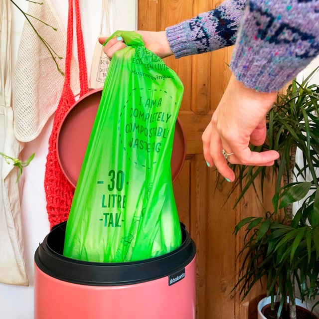 Eco Green Living compostable bin bags 30L - British product