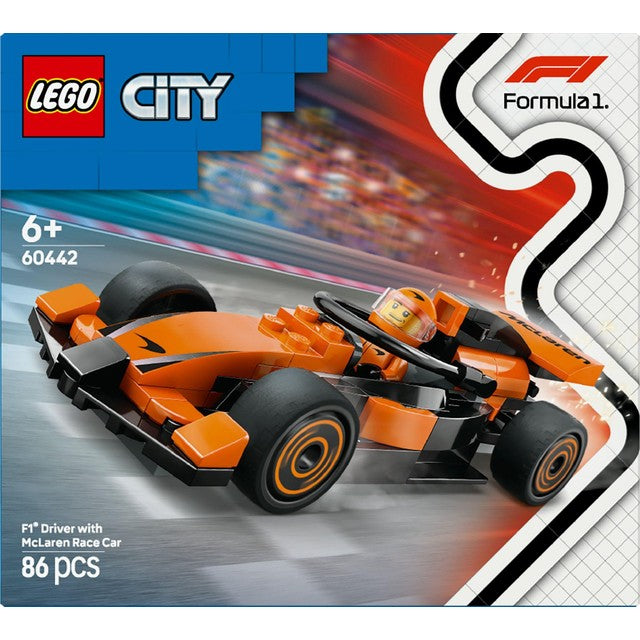 LEGO Formula F1 Driver with McLaren Race Car 86 piece building toy set, UK version