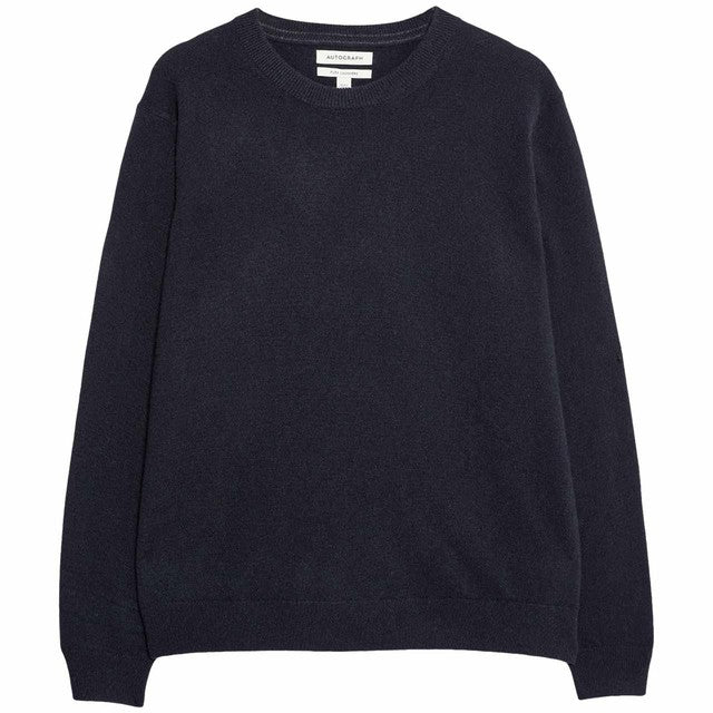 M&S men's cashmere jumper in navy, size M, imported from the UK