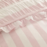 Catherine Lansfield seersucker frill duvet set super king, UK version
