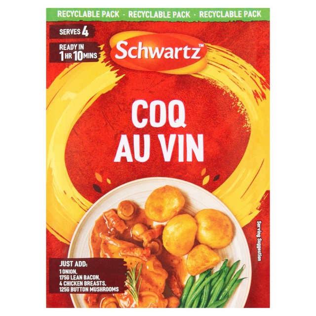 Schwartz Coq au Vin recipe mix 35g (British brand)