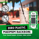 Cheeky Panda bamboo paper straws black 250 pack - British product