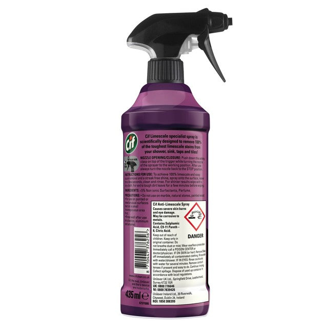 Cif Limescale Cleaner Spray 435ml - British product