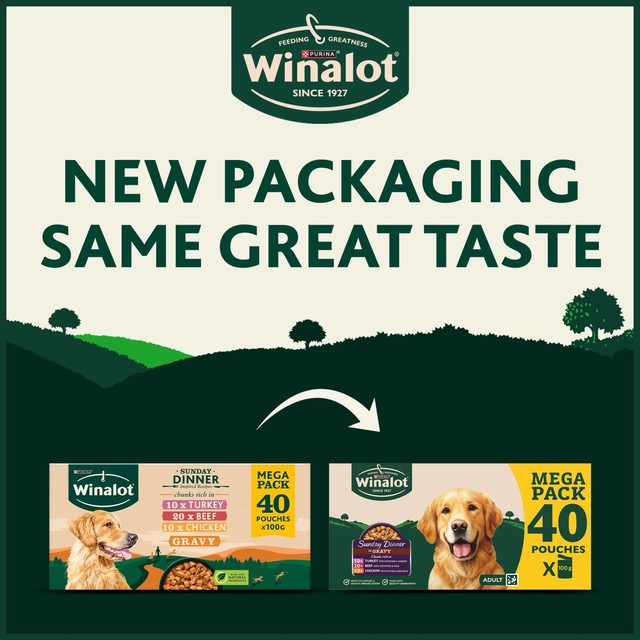 Winalot Sunday Dinner wet dog food, UK version