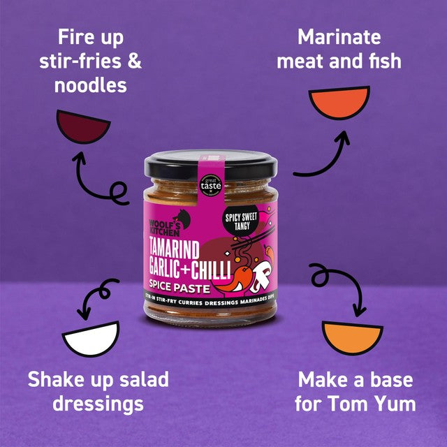 The Woolf's Kitchen tamarind, garlic and chilli spice paste 190g (British brand)