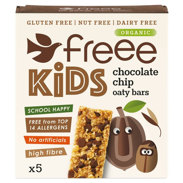 Freee Chocolate Chip Flapjack Bars 5 x 25g - British product