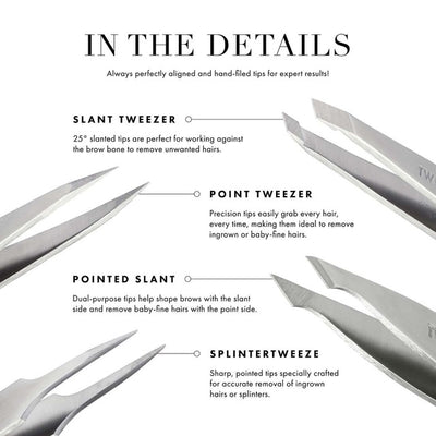 M&S Tweezerman Slant Tweezer Pink Precision Beauty Tool- Buy online at McGrocer
