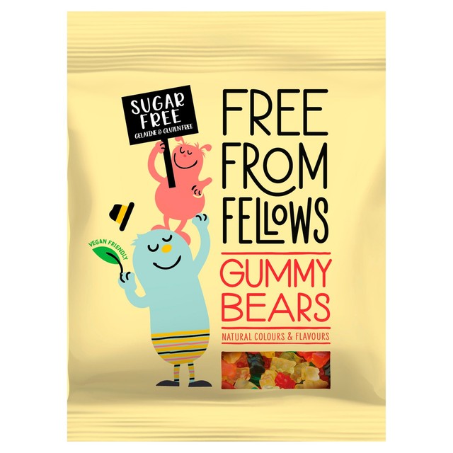 Free From Fellows vegan sugar free gummy bears 70g - British product