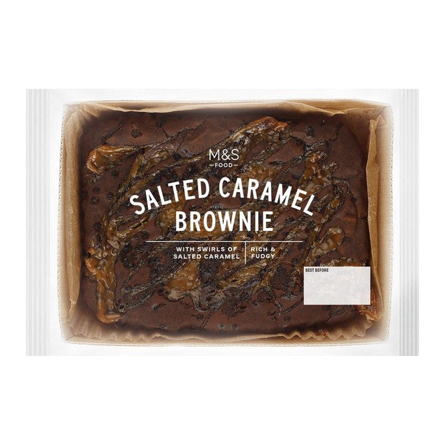 M&S salted caramel brownie dessert, UK version